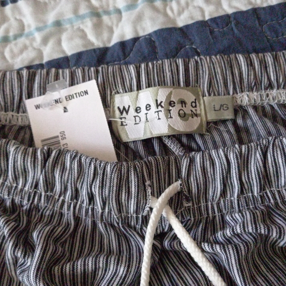 NWT Striped lightweight summer pants, size Large - Picture 2 of 4